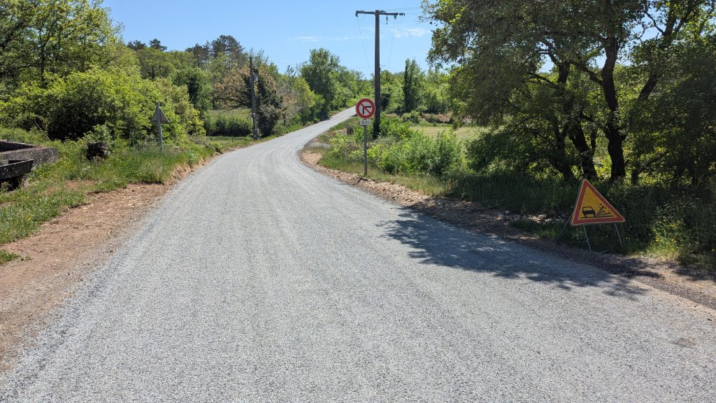 Travaux route des Fournets