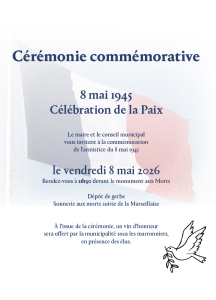 Cérémonie 8 Mai 2026